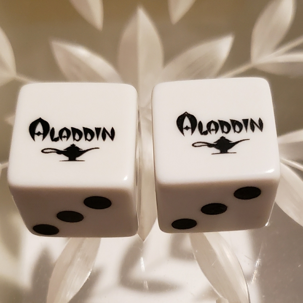 Aladdin Las Vegas casino vintage dice.